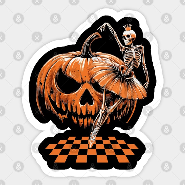 Skeleton Ballerina Sticker by JessArty
